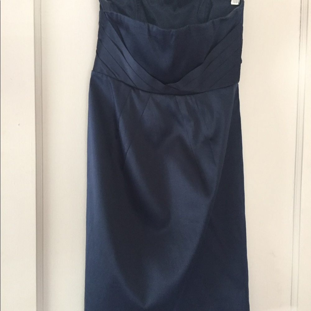 Navy Strapless Banana Republic Petite Dress